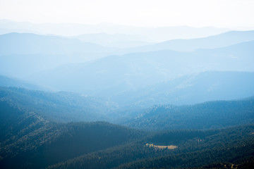 view to Tatra Mountains national park in Zakopane