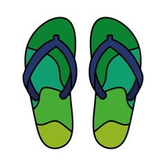 flip flops isolated icon