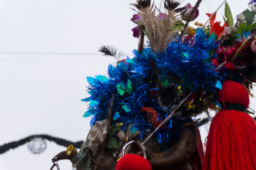 Sighetu Marmatiei, Romania - December 27, 2016. Winter Customs and Traditions Marmatia Festival. A 40 year old festival celebrating winter traditions in Maramures.
