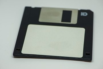 A floppy disk on a white background