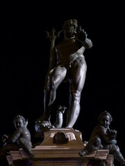 Neptune statue in the centre of Bologna