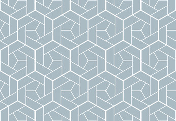 The geometric pattern with lines. Seamless vector background. White and blue texture. Graphic modern pattern. Simple lattice graphic design