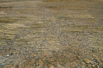 The texture of the rock