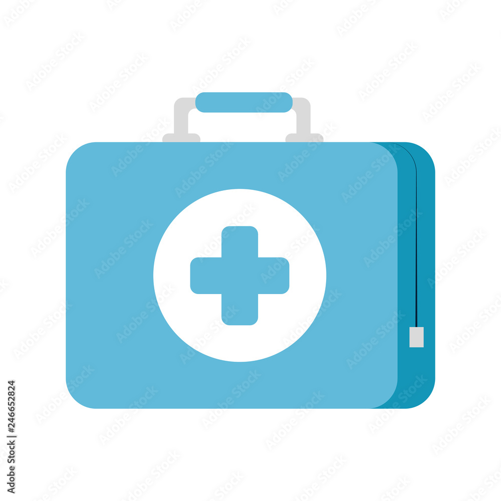 Wall mural medical kit isolated icon