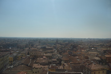 Verona City View From Torre Dei Lamberti In Verona. Travel, holidays, architecture. March 30, 2015. Verona, Veneto region, Italy.