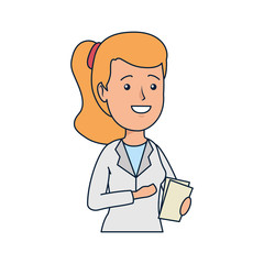 Fototapeta premium female doctor with order medical