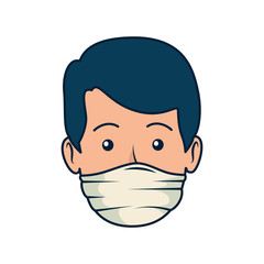 young dentist mouth cover avatar character