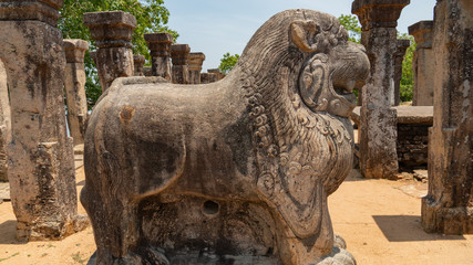 Antique Sculpture Of A Lion