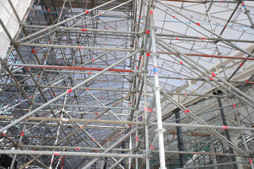 échafaudage en métal