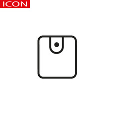 Wallet line icon. High quality black outline logo for web site design and mobile apps. Vector illustration on a white background.