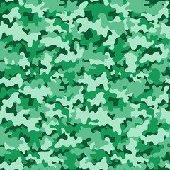 Camouflage Seamless Pattern - Teal camouflage repeating pattern design