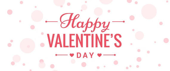 Valentines day vector background template. Happy valentines day text in white space with red hearts and confetti