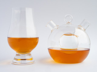 Unique Whiskey Glass And Pourer Medium Shot