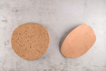 Two cork plates