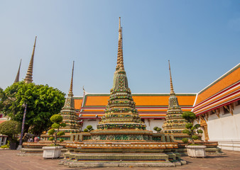 Fototapeta premium Bangkok, Thailand - the Grand Palace is a complex of buildings at the heart of Bangkok, composed by dozens of temples and buildings