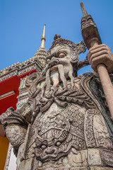 Fototapeta na wymiar Bangkok, Thailand - the Grand Palace is a complex of buildings at the heart of Bangkok, composed by dozens of temples and buildings