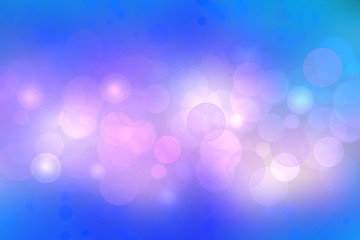 Abstract gradient blue and pink blurred pastel background texture with glitter defocused bokeh lights. Beautiful texture.