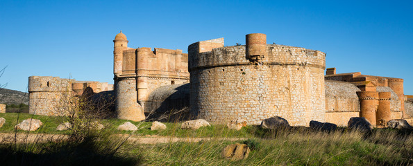 Towers and walls of Chateau de Salses
