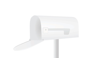 White mailbox. vector illustration