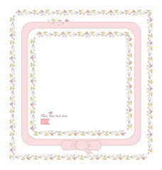 decorative floral intricate background with nice tiny birds