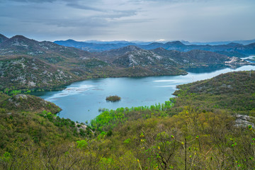 Fototapeta na wymiar Landscape of the Skadar Lake National Park