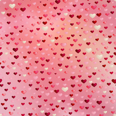 Valentines day seamless background with pink, purple and white hearts. Valentines day greeting card, wallpaper, flyers, posters or wedding invitation background party