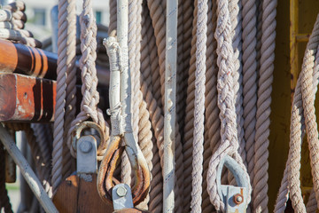 Ropes and knots, high resolution nautical background