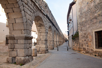 Acueducto de Segovia, España.