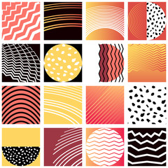 Obraz premium simple trend graphic geometry with gradients. Vector modern cover design
