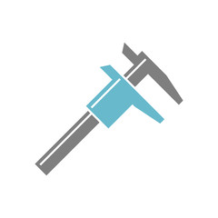 Tool caliper icon on white background for graphic and web design, Modern simple vector sign. Internet concept. Trendy symbol for website design web button or mobile app