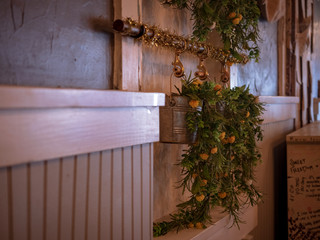 flowers on wall