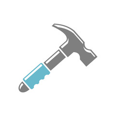 Tool hammer icon on white background for graphic and web design, Modern simple vector sign. Internet concept. Trendy symbol for website design web button or mobile app