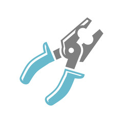 Tool pliers icon on white background for graphic and web design, Modern simple vector sign. Internet concept. Trendy symbol for website design web button or mobile app