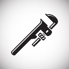 Tool wrench icon on white background for graphic and web design, Modern simple vector sign. Internet concept. Trendy symbol for website design web button or mobile app