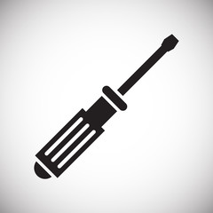 Tool screwdriver icon on white background for graphic and web design, Modern simple vector sign. Internet concept. Trendy symbol for website design web button or mobile app