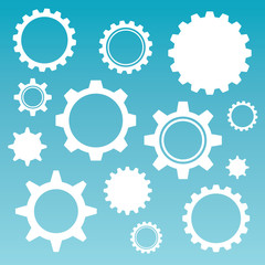 gear background- vector illustration
