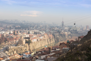 Panoramic view of the city Tbilisi. Georgia