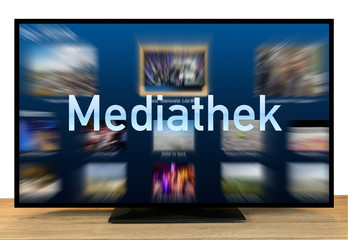 Symboldbild: TV Fernseher Mediathek