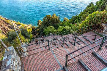 Lardarina Stairway in Corniglia Cinque Terre Italy