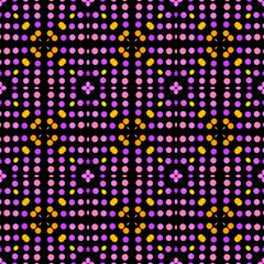 Seamless abstract pattern background with a variety of colored circles.