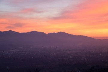 Tuscany sunset moments 