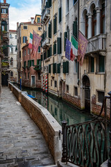 Fototapeta na wymiar Beautiful Canal in Venice Italy