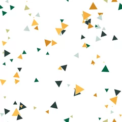 Foto op Plexiglas Driehoeken Abstract naadloos patroon met kleurrijke chaotische kleine driehoekjes. Infinity driehoekig rommelig geometrisch patroon. Vector illustratie.