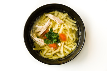Bowl of chicken soup