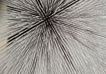 Abstraction of the bottom view of a decorative ceiling in one of the museums of Moscow