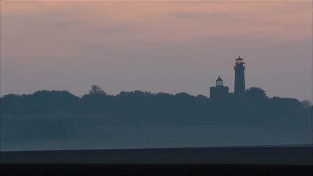 Leuchtturm am Kap Arkona auf Insel R&uuml;gen am Morgen