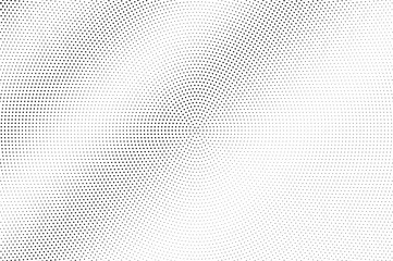 Black on white faded halftone texture. Micro dotwork gradient. Halftone vector background. Monochrome halftone overlay