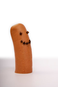 Knackwurst mit Gesicht