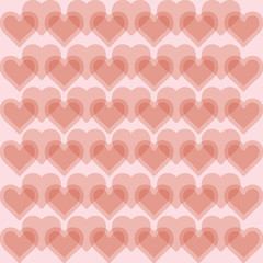 Heart background vector - seamless vector pattern - love background