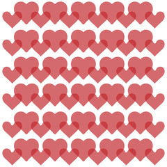 Heart background vector - seamless vector pattern - love background